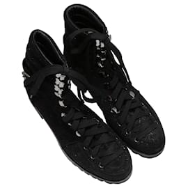 Christian Louboutin-CHRISTIAN LOUBOUTIN Boots T.EU 38 Glitter-Black