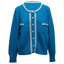 Chanel-CHANEL Knitwear T.FR 50 Cashmere-Blue