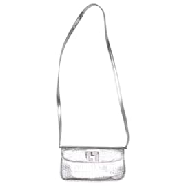 Autre Marque-NON SIGNE / UNSIGNED Clutch bags T.  Cloth-Silvery