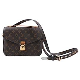 Louis Vuitton-Louis Vuitton Monogram Pochette Metis MM 2Way Handbag M44875-Brown