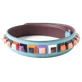 Fendi-Fendi Leather Turquoise Shoulder Strap Rockstuds-Multiple colors