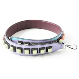 Fendi-Fendi Leather Turquoise Shoulder Strap Rockstuds-Multiple colors