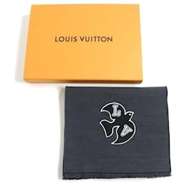 Louis Vuitton-Cachecol reversível LV Harmony da Louis Vuitton-Cinza