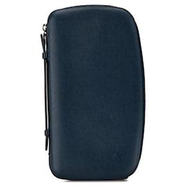 Louis Vuitton-Louis Vuitton Taiga Organizer Atoll NM Wallet-Blue