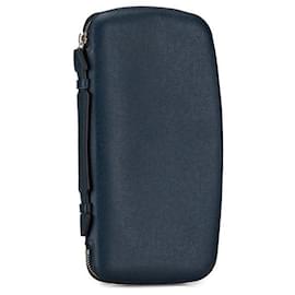 Louis Vuitton-Louis Vuitton Taiga Organizer Atoll NM Wallet-Blue