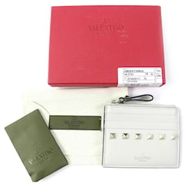 Valentino Garavani-Valentino Rockstud Card Holder Coin Case-Pink