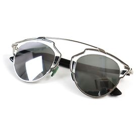 Christian Dior Óculos de sol Dior So Real com lentes espelhadas Prata Metálico