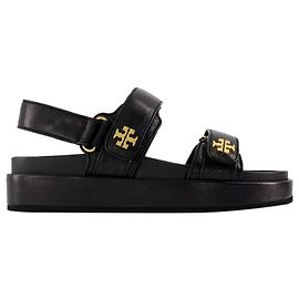 Kira Sport Sandals - Tory Burch - Leather - Black Black