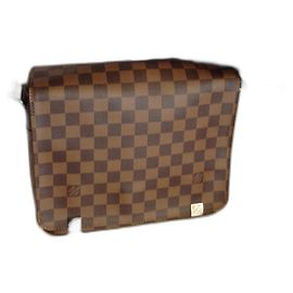 Louis Vuitton District Bag Ebony Cloth Ebony