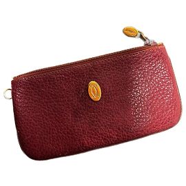 Pochette Cartier en cuir Bordeaux
