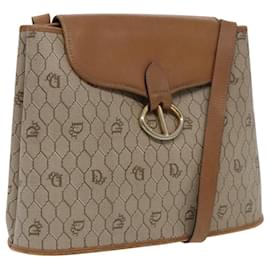 Christian Dior-Christian Dior Honeycomb Shoulder Bag PVC Leather Beige Auth yk15668-Beige