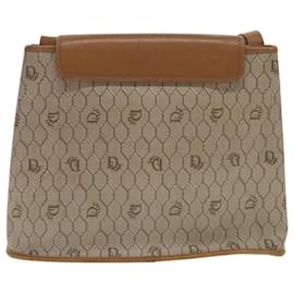 Christian Dior-Christian Dior Honeycomb Shoulder Bag PVC Leather Beige Auth yk15668-Beige