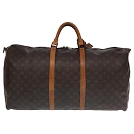 Louis Vuitton-LOUIS VUITTON Monogram Keepall Bandouliere 60 Boston Bag M41412 LV Auth 91761-Monogram