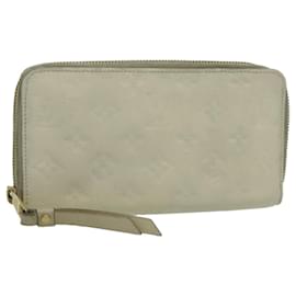 Louis Vuitton-LOUIS VUITTON Empreinte Portefeuille Secret Ron Wallet White M93437 Auth bs19239-White