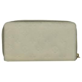 Louis Vuitton-LOUIS VUITTON Empreinte Portefeuille Secret Ron Wallet White M93437 Auth bs19239-White