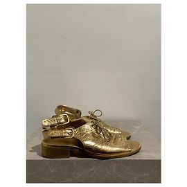 Sandali CHANEL T.EU 37.5 Pelle D'oro