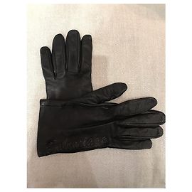 BALENCIAGA Gloves T.International M leather Black