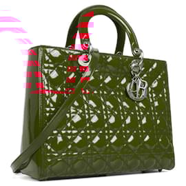 Dior-DIOR  Handbags T.  Patent leather-Red