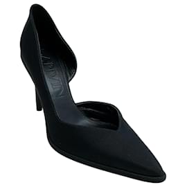 Lanvin-Lanvin Black Grosgrain Elegant Femme Pumps-Black