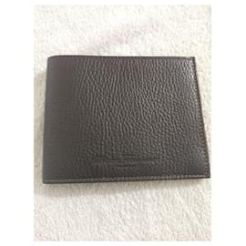 Salvatore Ferragamo-Wallets Small accessories-Dark brown
