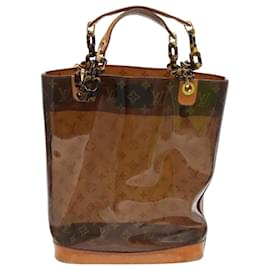 Louis Vuitton-LOUIS VUITTON Monogram Vinyl Cabas Amble PM Tote Bag Brown LV Auth bs19240-Brown