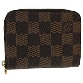 Louis Vuitton-LOUIS VUITTON Damier Ebene Zippy Coin Purse N63070 LV Auth 95687-Other