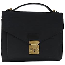 Louis Vuitton-LOUIS VUITTON Epi Monceau 28 Hand Bag Black M52122 LV Auth bs19052-Black