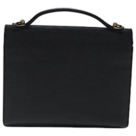 Louis Vuitton-LOUIS VUITTON Epi Monceau 28 Hand Bag Black M52122 LV Auth bs19052-Black
