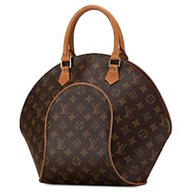 Louis Vuitton-Brown Louis Vuitton Monogram Ellipse MM Handbag-Brown