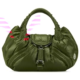 Fendi-Red Fendi Moncler Puffer Spy Handbag-Red