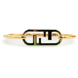 Fendi-Gold Fendi Gold Plated O'Lock Bracelet-Golden