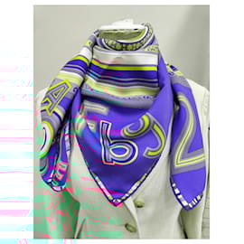 Hermès-Silk scarves-Blue