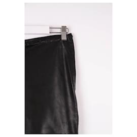 Autre Marque-Leather pants-Black