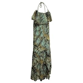 Ulla Johnson-Ulla Johnson Daniela Asymmetric Printed Midi Dress in Multicolor Cotton-Other
