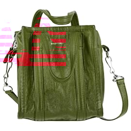 Balenciaga-Balenciaga Bazar XS Shopper Tote in Red Leather-Red