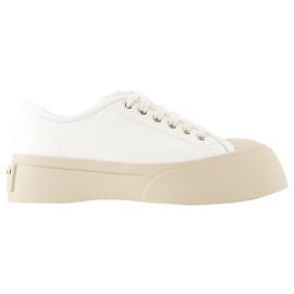 Baskets lacées - Marni - Cuir - Blanc Blanc