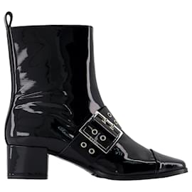 Autre Marque-Rock Boots - Carel - Leather - Black-Black