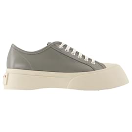 Baskets - Marni - Cuir - Gris Gris