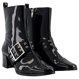 Autre Marque-Rock Boots - Carel - Leather - Black-Black