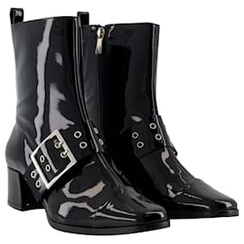 Autre Marque-Rock Boots - Carel - Leather - Black-Black