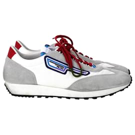 Prada-Prada Milano Sneakers in Multicolor Suede and Nylon -Multiple colors