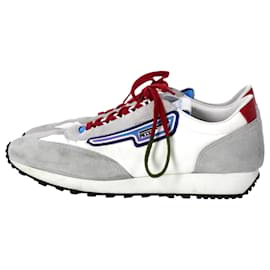 Prada-Prada Milano Sneakers in Multicolor Suede and Nylon -Multiple colors