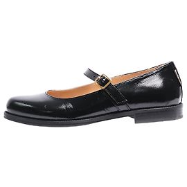 Russell & Bromley Black Dotty Mary Jane flats - size EU 40 Black