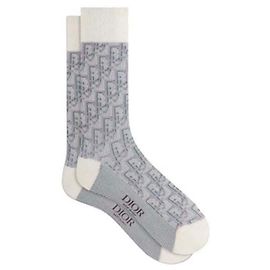 Calcetines Dior Oblique Grises y Lilas Blanco