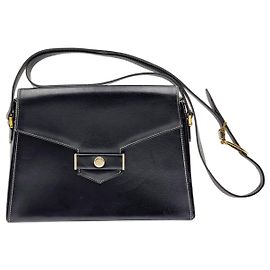 Bolsa transversal trapezoidal Christian Dior CD Logo Plate Preto