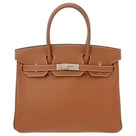 Hermès-Hermes Birkin 30 Handbag in Gold-Golden