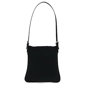 Fendi-FENDI Shoulder Bag Nylon Black Silver Auth ep6063-Black,Silvery