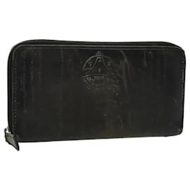 Berluti-Berluti Calligraphy Long Wallet Leather Black Auth bs19016-Black