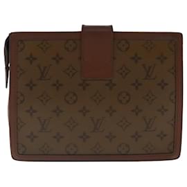 Louis Vuitton-LOUIS VUITTON Monogram Reverse Pochette Dauphine Clutch Bag M69184 LV Auth 96538-Monogram