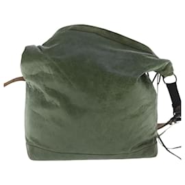 Balenciaga-BALENCIAGA The Day Shoulder Bag Leather Green 141175 Auth bs19094-Green